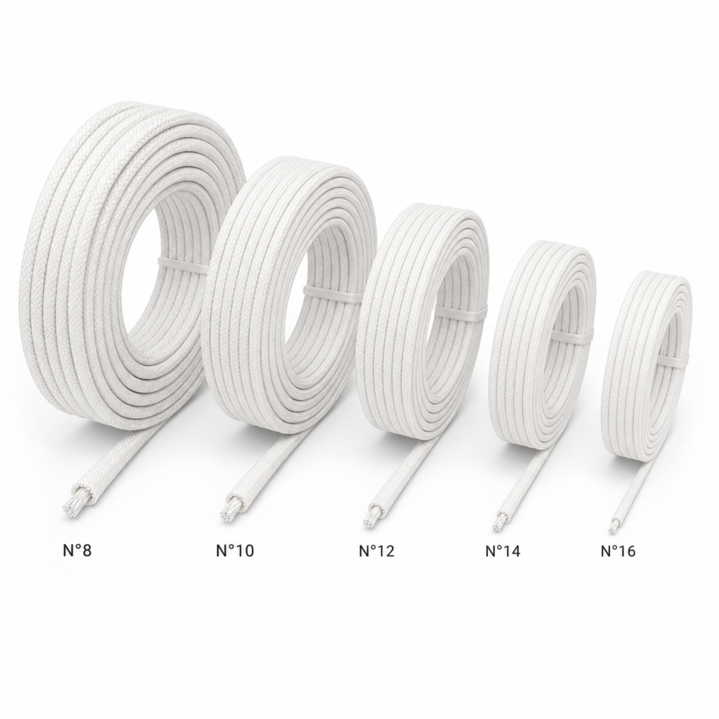 Cable de Alta Temperatura 600°C Niquelado | Calibres N° 8, 10, 12, 14 y 16