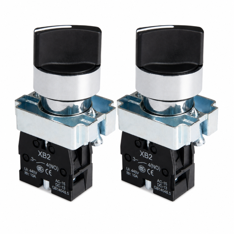Selectores Eléctricos de 1 y 2 Pasos para Tableros de Control