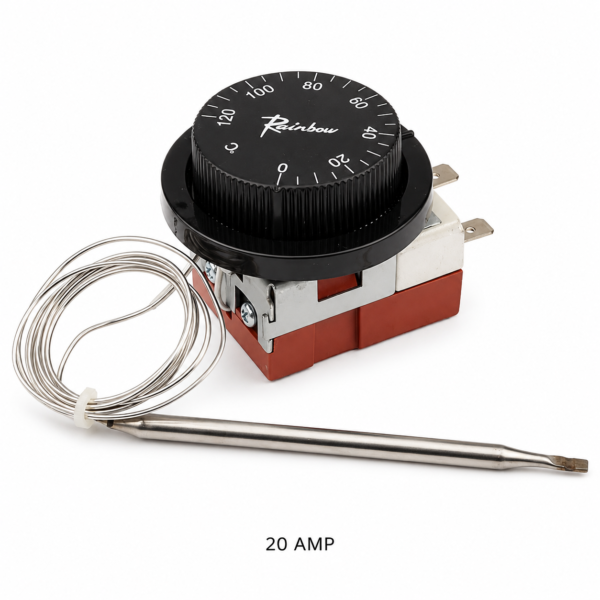 Termostato Mecánico Rainbow 20A y 30A con Bulbo Sensor de Temperatura