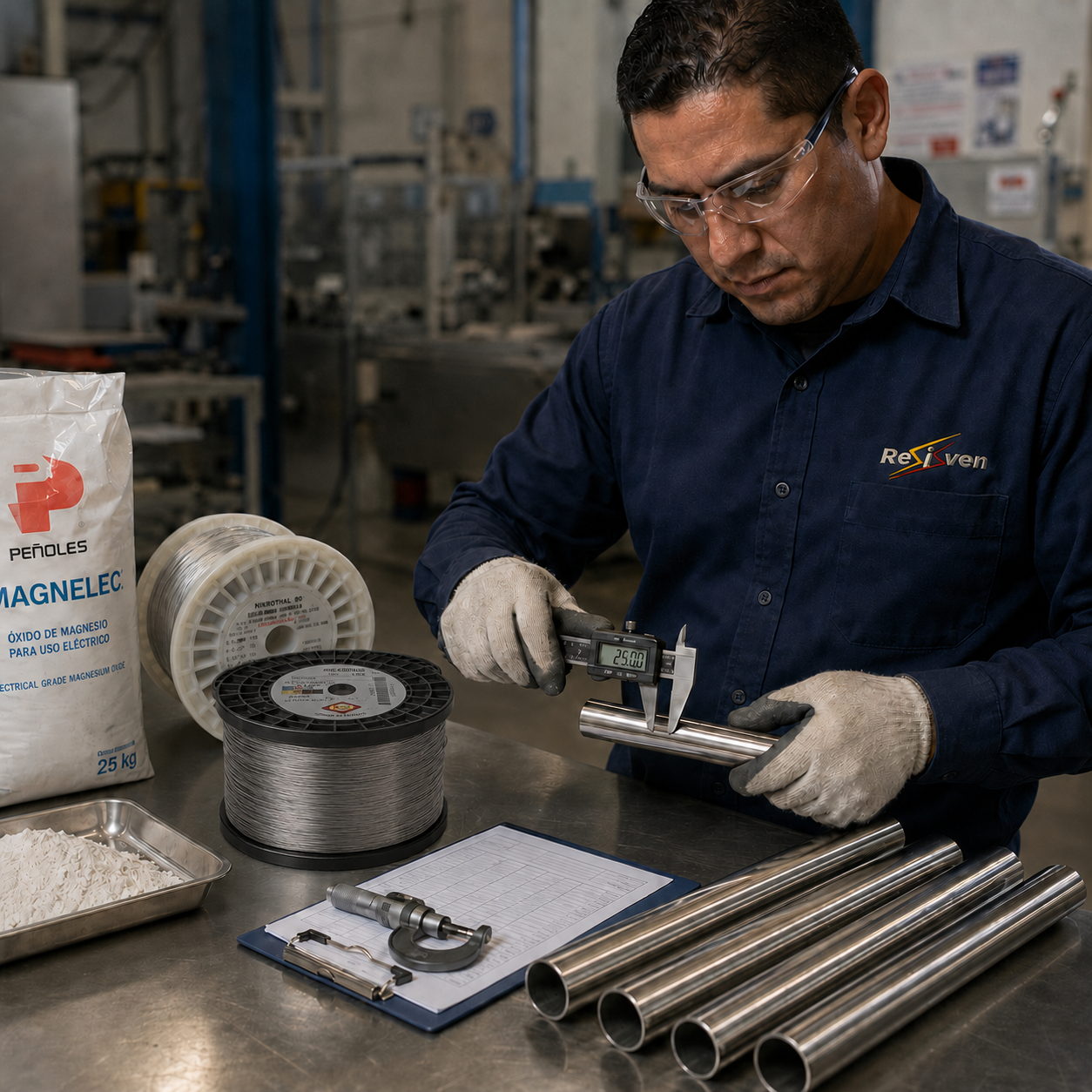 Verificación de materias primas RESISVEN