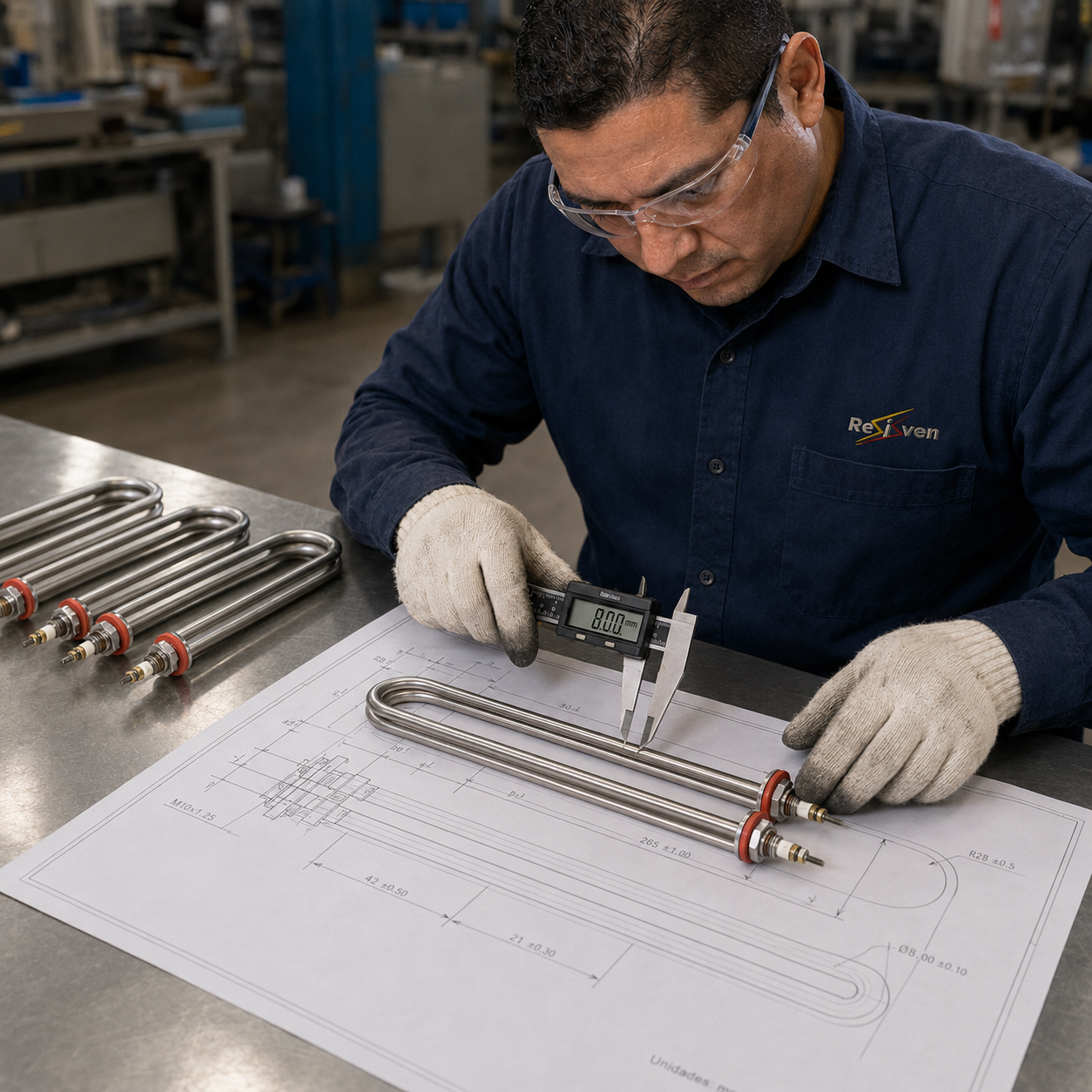 Control dimensional y verificación contra plano RESISVEN